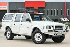 1998 Holden Rodeo TF R7 LX Crew Cab White 5 Speed Manual Utility