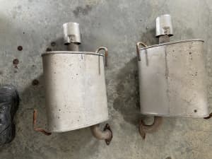 Standard Exhaust Rear Mufflers LHS/RHS suits Subaru Liberty & Outback 