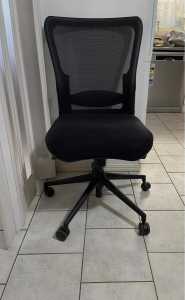 Ergonomic, Comfortable, Stockexpress Office Chair on wheels. Black
