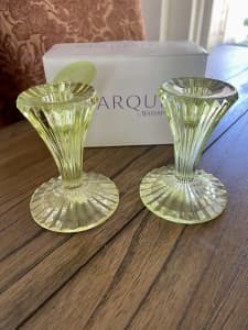 NEW in Box MARQUIS Crystal Candle Sticks Germany TagR$160.00