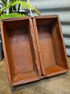 1x vintage bread loaf tin tray jointed Rustic FARMHOUSE planter plant