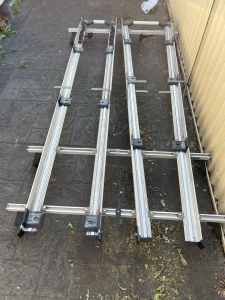 Toyota Hiace Roof racks with ladder trays