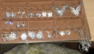 Sterling Silver Filled Earrings $15 each