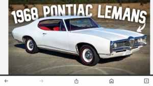 Wanted: Wanted 1968 Pontiac Lemans / Gto