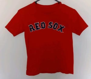 Majestic Boston Red Sox Polo Shirt Adult Large Navy Blue Tagless Red Trim  MLB