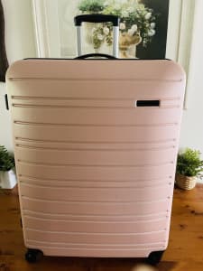 Suitcase Pink Hard Body Case Lite 4 Spinner Wheels Large Suitcase