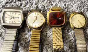 Vintage Bulova. Enicar, Roamer ,,,,Watches