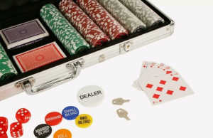 500 Poker Set Chip Card Game Play Set with Aluminium Case