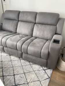 Harvey Norman Couch with Charging ports and many more!