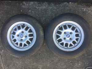 wheels rims and tyres x2 roh international 175/70/ 13 inch 4 x 100 sui