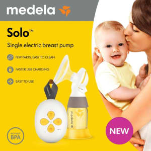 Medala Solo Single Electric Breast Pump with Lighting USB Cable