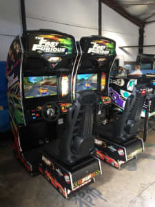 Fast And Furious Twin Driver Video Arcade Game Hire / Party Hire