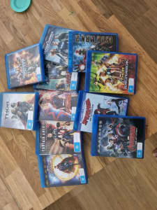 Blue Ray, marvel dvds