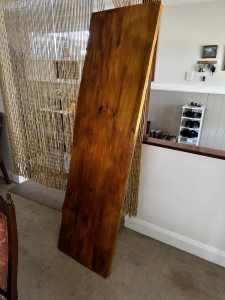 Large Decorative Wood with Stainless Steel Legs