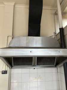 Commercial kitchen canopy range hood