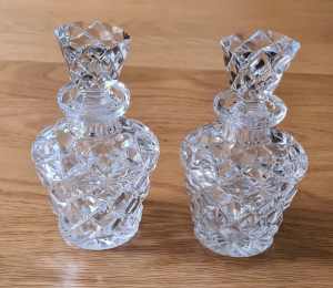 Crystal Bottles- Diamond Pattern