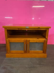 Small Pine Wood TV Cabinet 