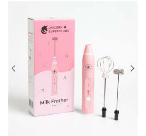 Pink cute drink/milk/coffee frother