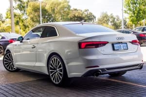 2019 Audi A5 F5 MY19 45 TFSI S Tronic Quattro Sport White 7 Speed Sports Automatic Dual Clutch Coupe