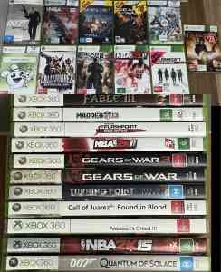 11 Xbox 360 games bulk - open to offers