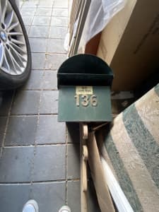 Letterbox with post