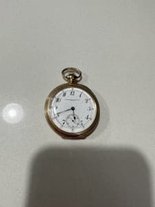 Solid 15k/16k gold antique clock 82g