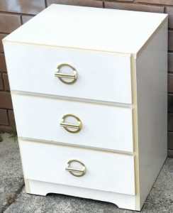 bedside table, h610mm w450mm 395mm