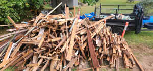 Free hardwood firewood 