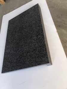 Charcoal flamed granite Drop Edge 600x400x20/40mm