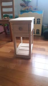 Brand new and never used bedside table, ultra narrow