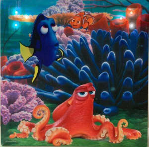 Finding Nemo 30cm X 30cm battery operated wall poster night light