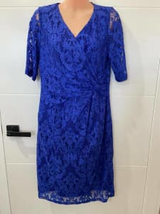 New Blue Anthea Crawford Ladies Cocktail Dress