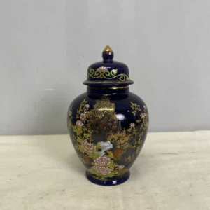 Vintage Ceramic Peacock Urn