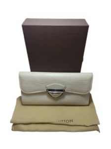 Louis Vuitton Epi Leather Long Wallet White