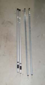 Camping extension poles x4 oztrail supapeg