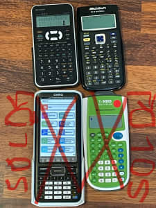 Various school calculators from $5&$10