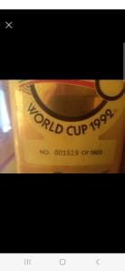 1992 World Series Cricket bat #1519 of 1800 - signed by all members of