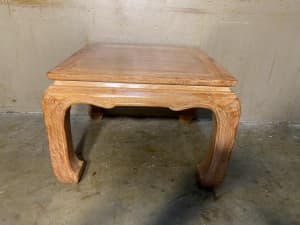 Perfect condition Chinese solid hardwood square coffee table