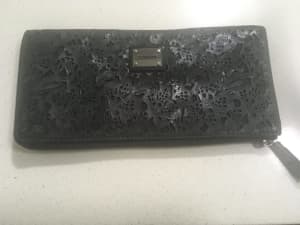 Mimco large clutch with zipper compartments