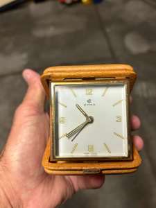 CYMA vintage travel clock