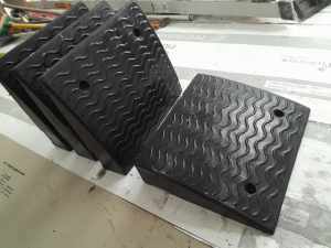 4 x kerb car parking ramps 120mm high - good condition - cost $200