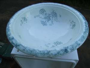 Ceramic Wash Basin Blue pattern