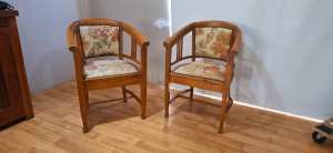 Chairs x2 Solid Wood