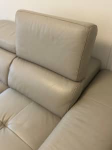 Contemporary full leather sofa. I