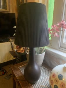 Large lamp with shade 78 cm tall PU Fitzroy