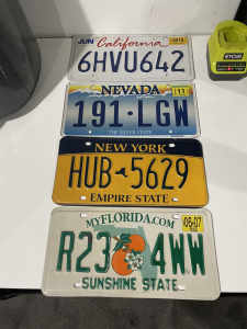 Wanted: Genuine issue U.S number plates