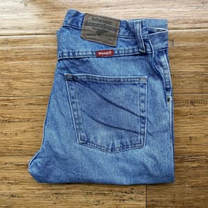 Wrangler Mens Jeans 965T1SL Regular Fit Straight Leg Blue - W32 L30