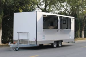 6M Food Trailer Food Van Catering Cart Steet Food Van Ready