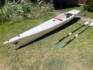 Rowing Scull, recreational or training row boat