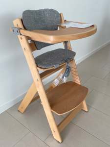 High chair - Kmart 2-in-1 Wooden Highchair